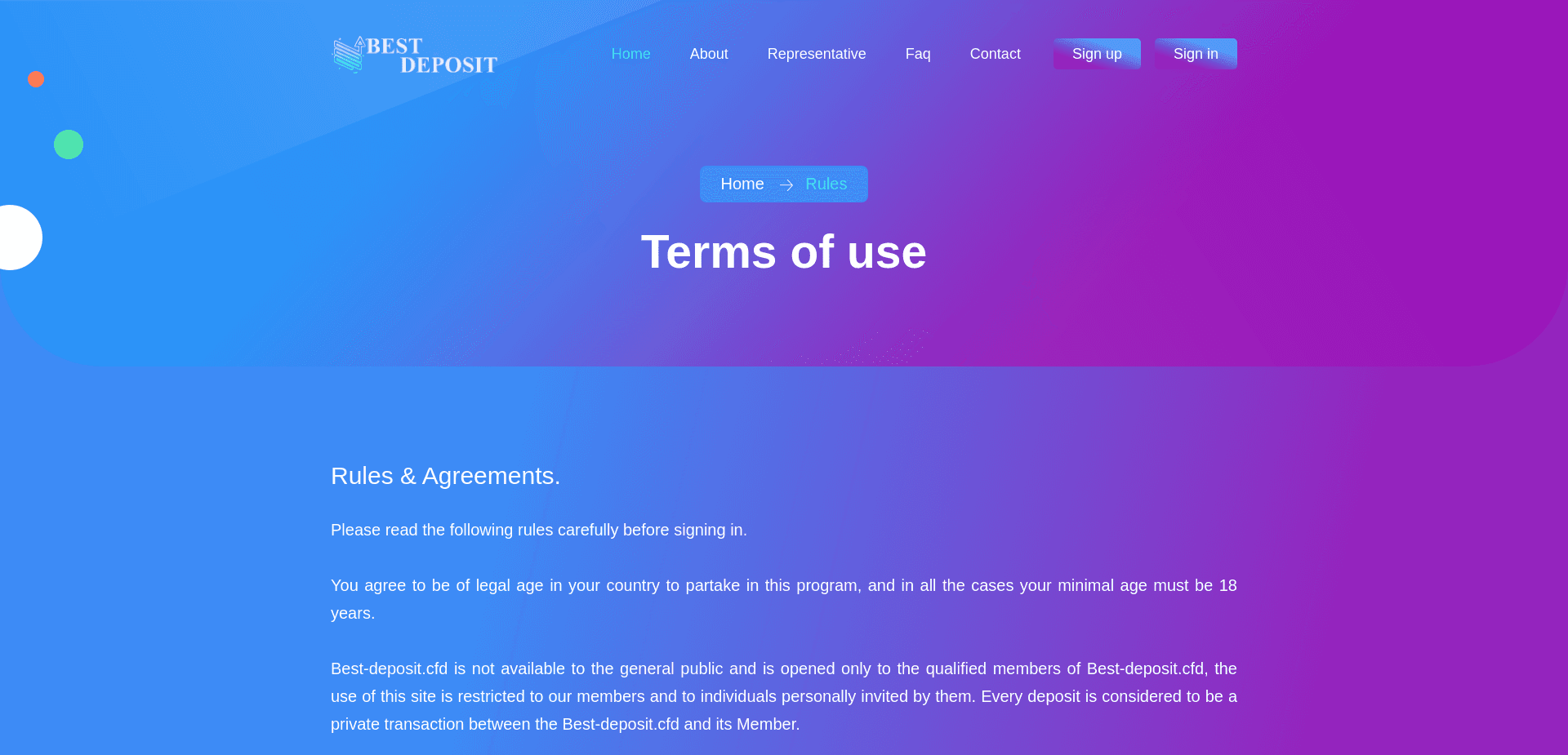 Screenshot for best-deposit.cfd - 3