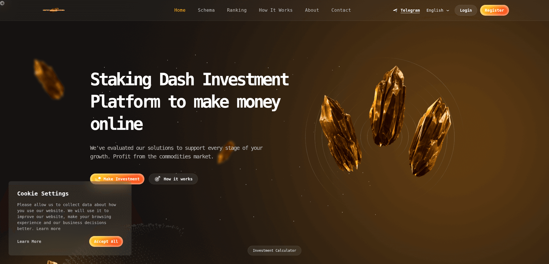 Screenshot for stakingdash.com - 2