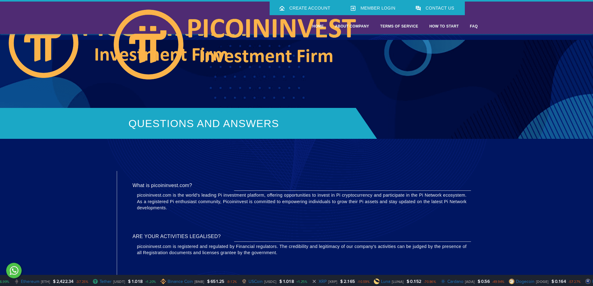 Screenshot for picoininvest.com - 0