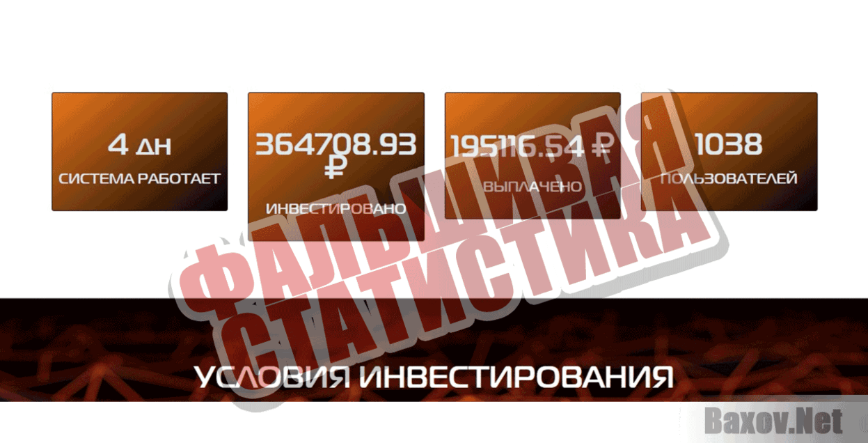 Сryptoland  Фальшивая статистика