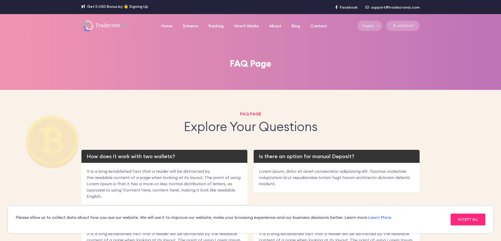 Screenshot for tradecronai.com - 5