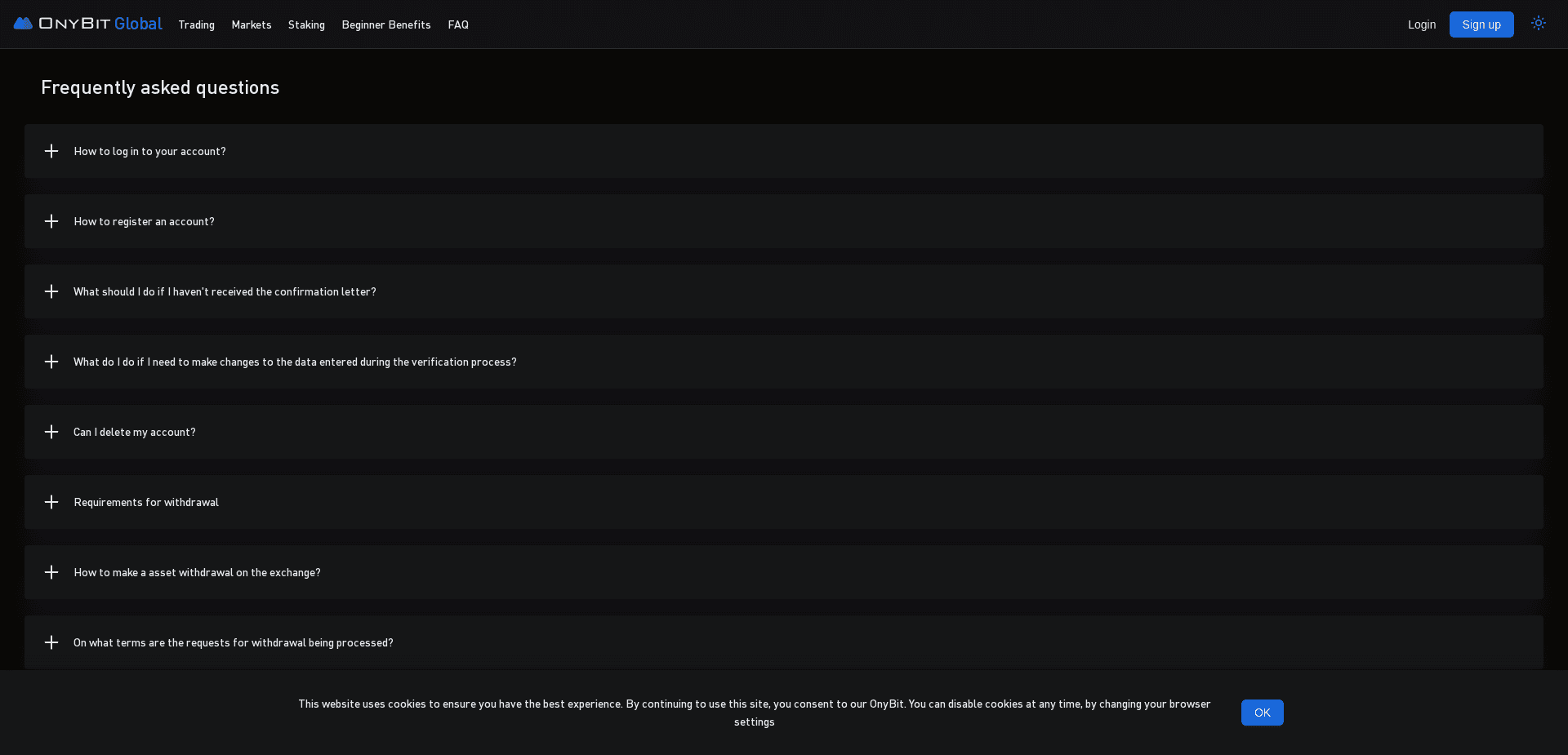 Screenshot for onybit.com - 1