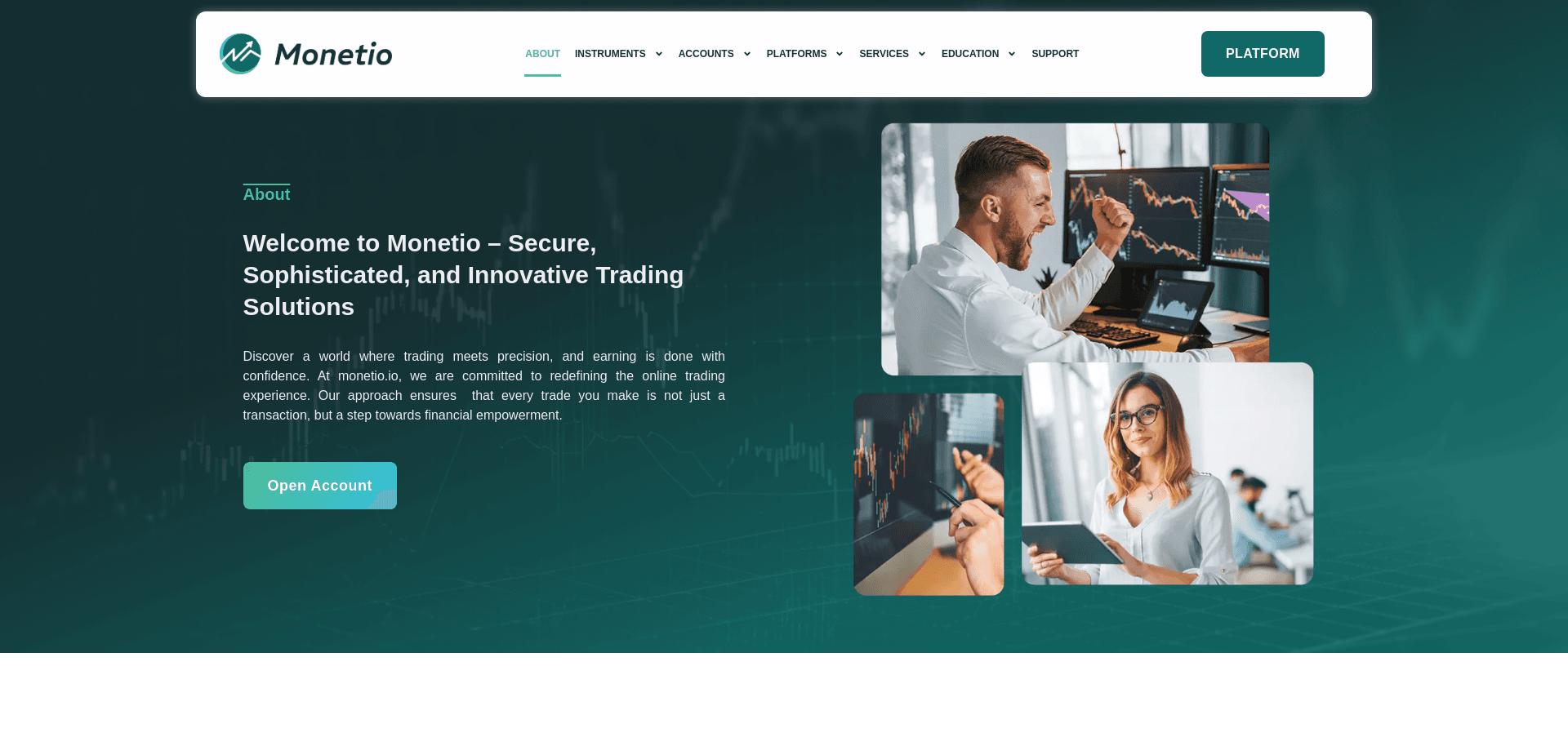 Screenshot for monetio.io - 0