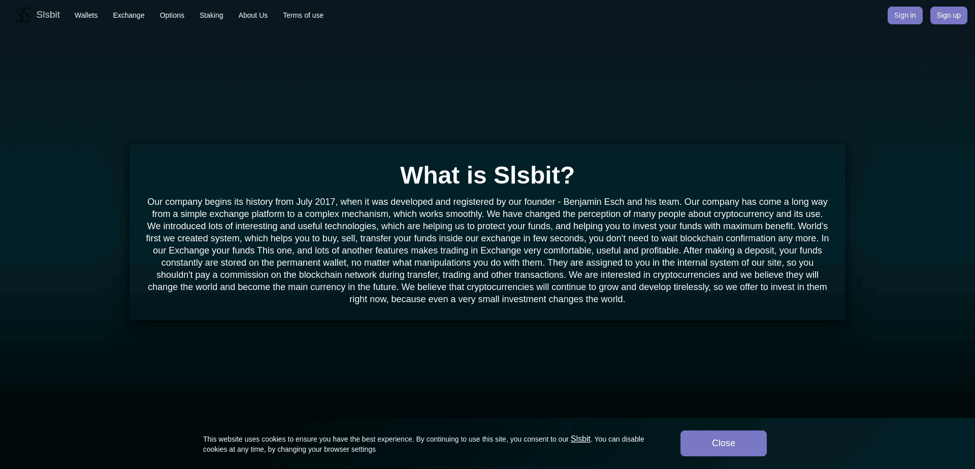 Screenshot for slsbit.com - 1