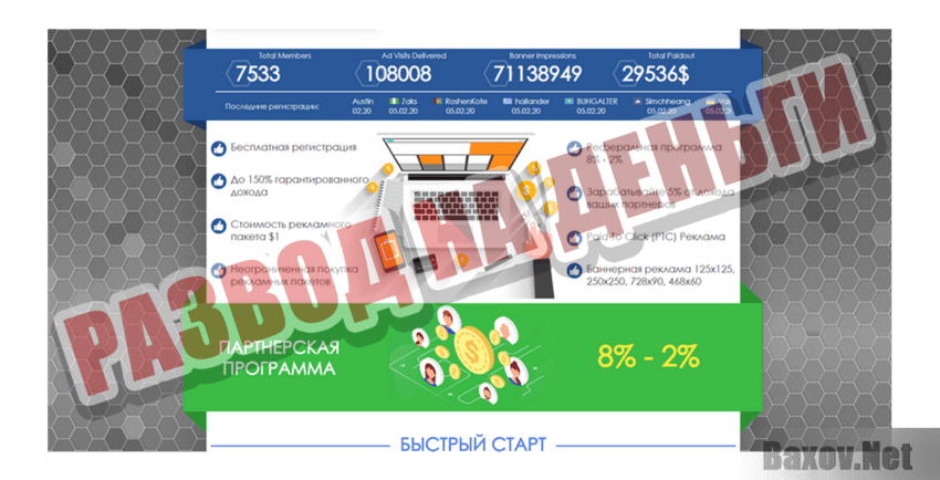 MyAdMagnet Развод на деньги