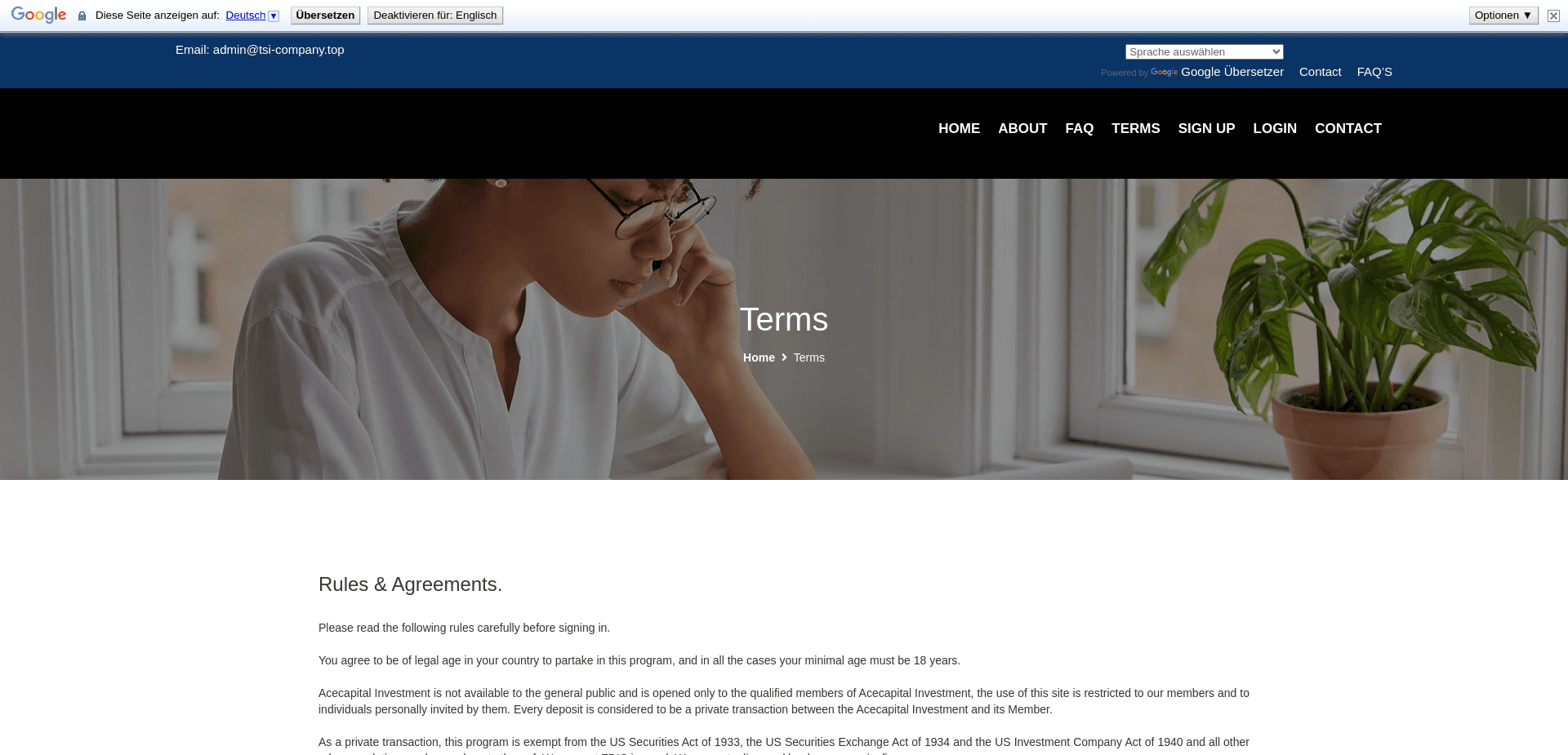 Screenshot for tsi-company.top - 2