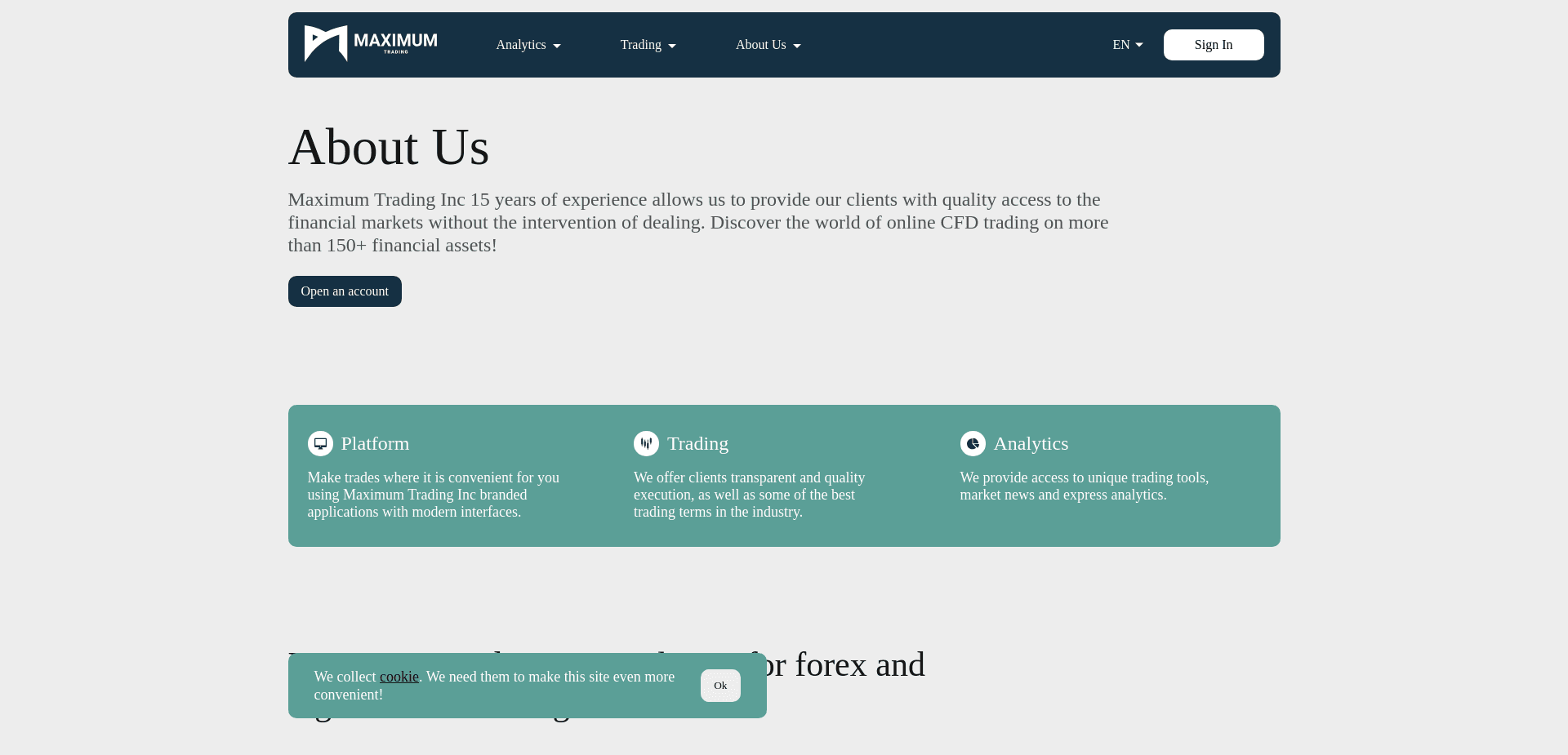 Screenshot for maximumtrading.com - 3