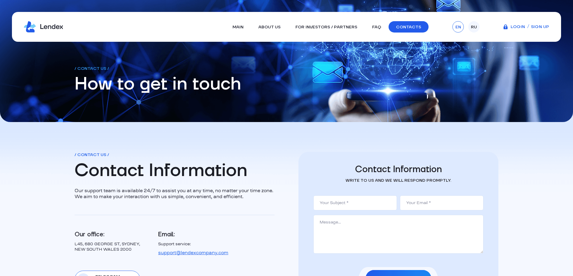 Screenshot for lendexcompany.com - 1