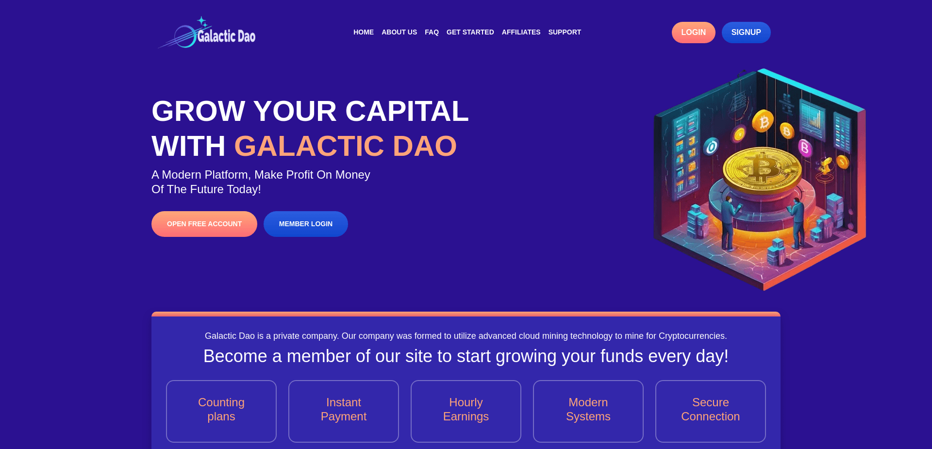 Screenshot for galacticdao.top - 0