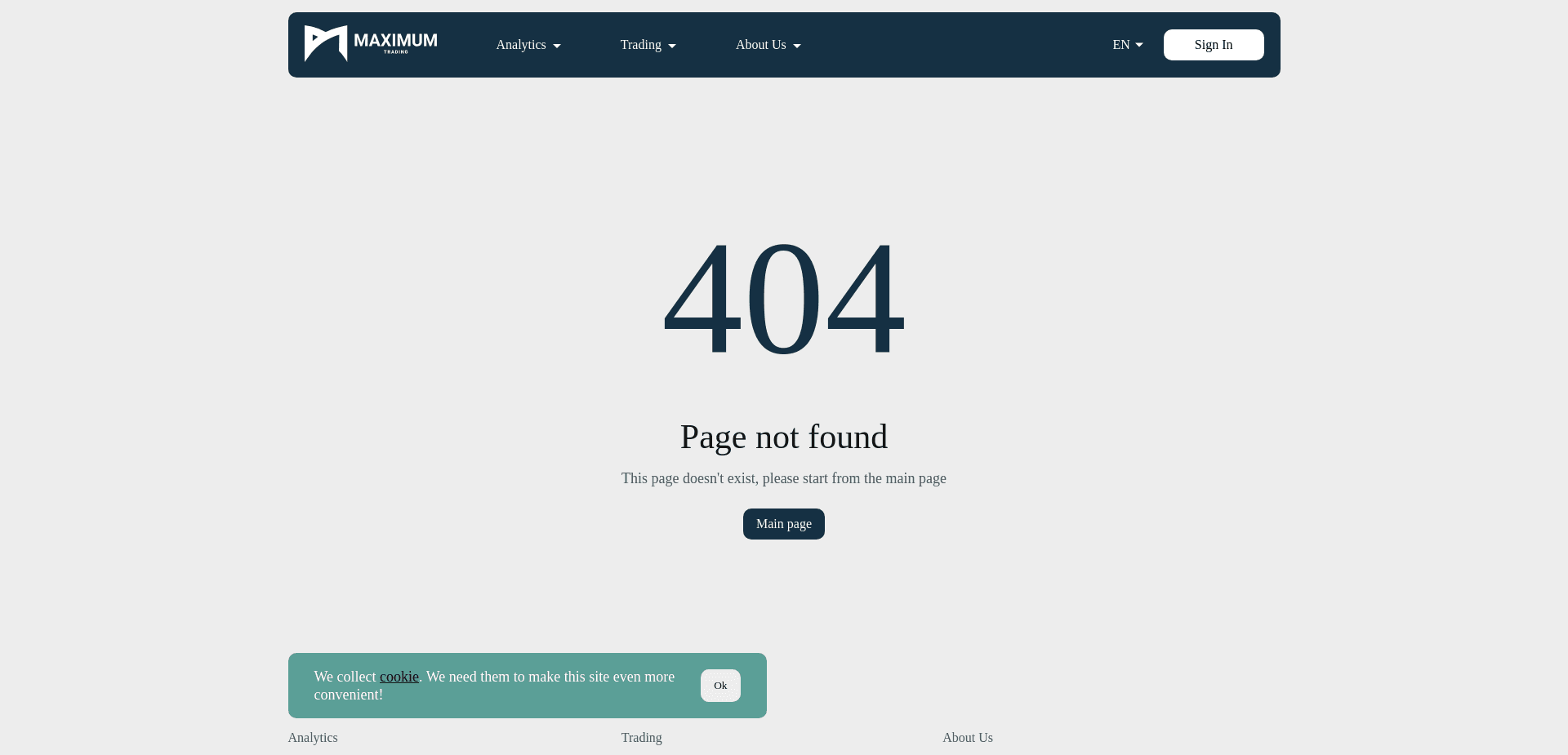 Screenshot for maximumtrading.com - 2