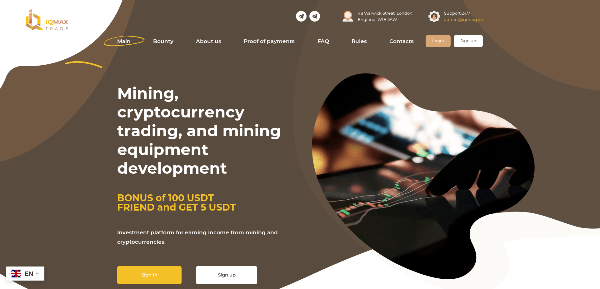 Screenshot for iqmax.pro - 2