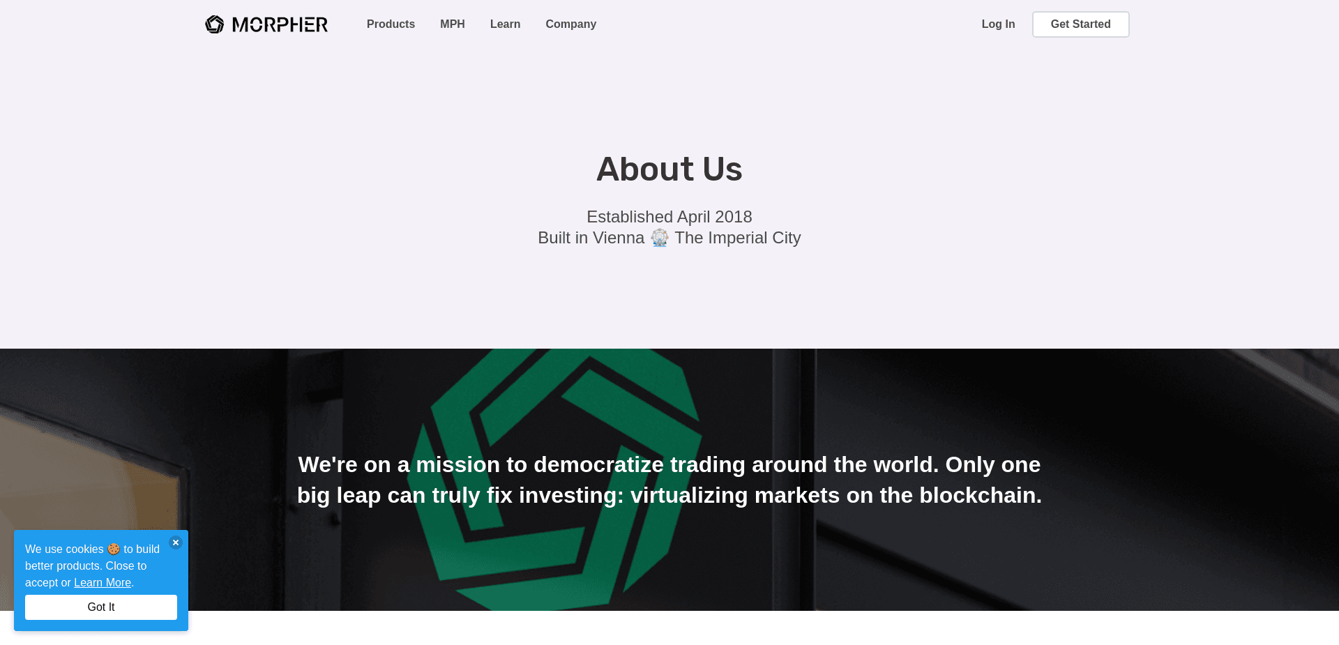 Screenshot for morpher.com - 2