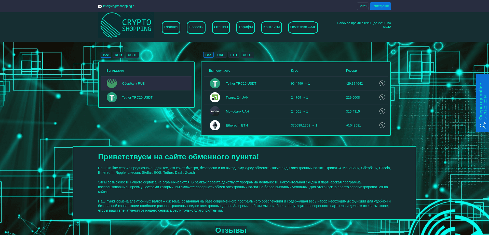 Screenshot for cryptoshopping.ru - 0