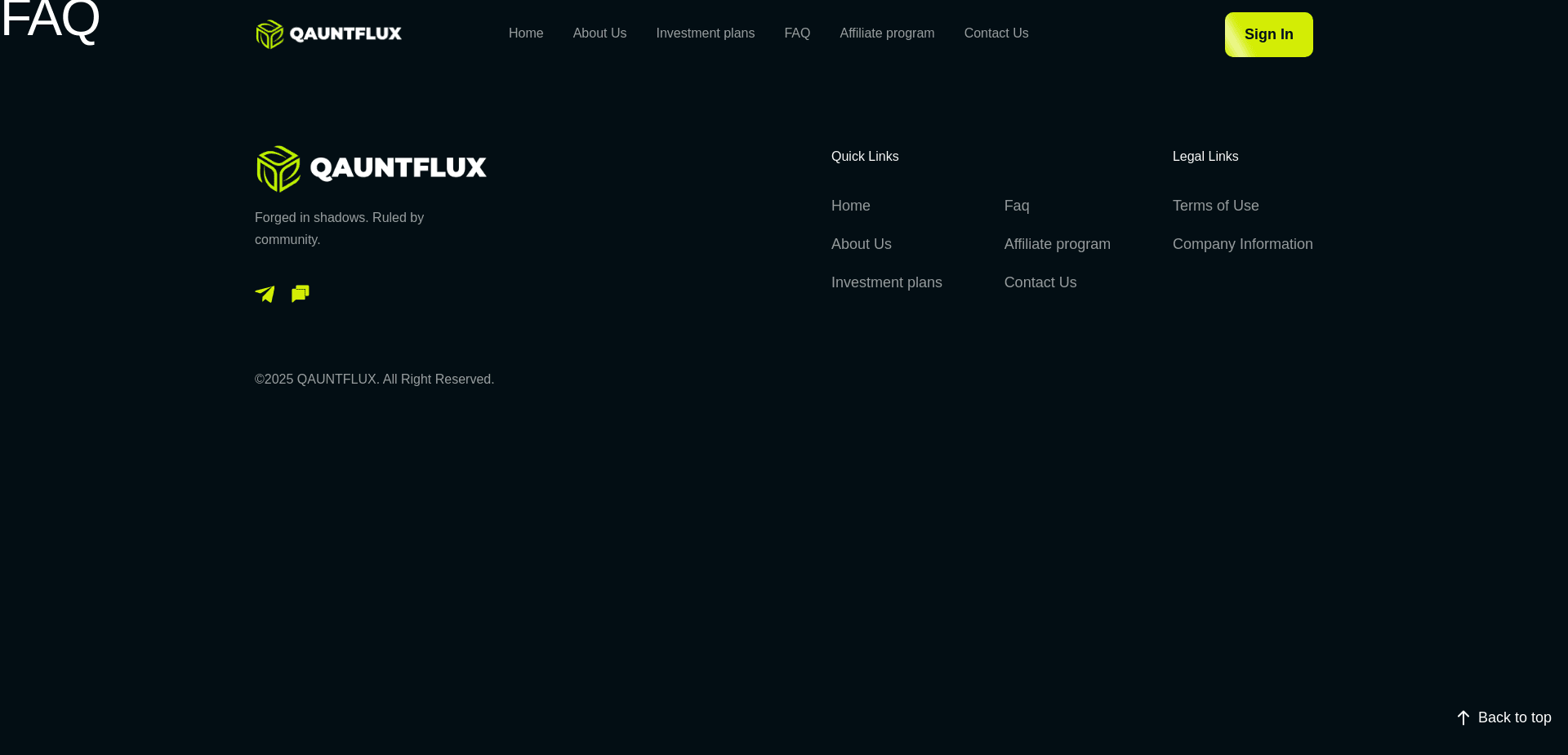 Screenshot for qauntflux.com - 3