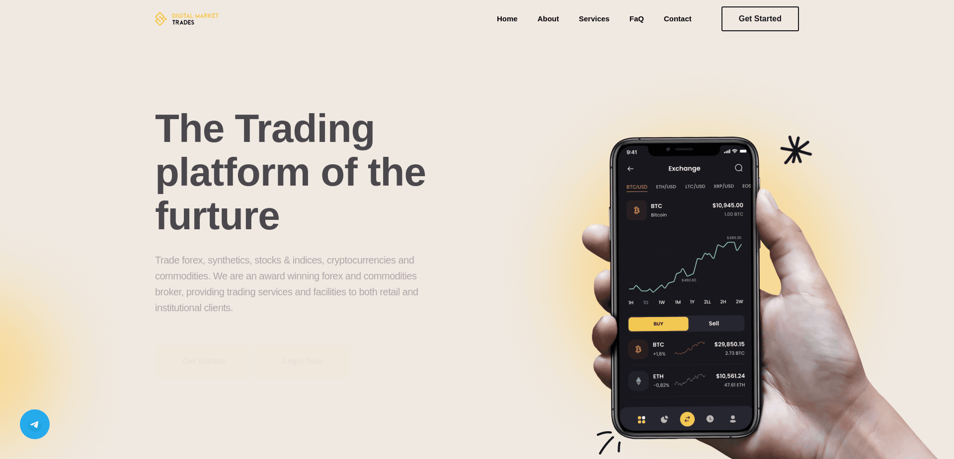 Screenshot for digimarkettrade.com - 2