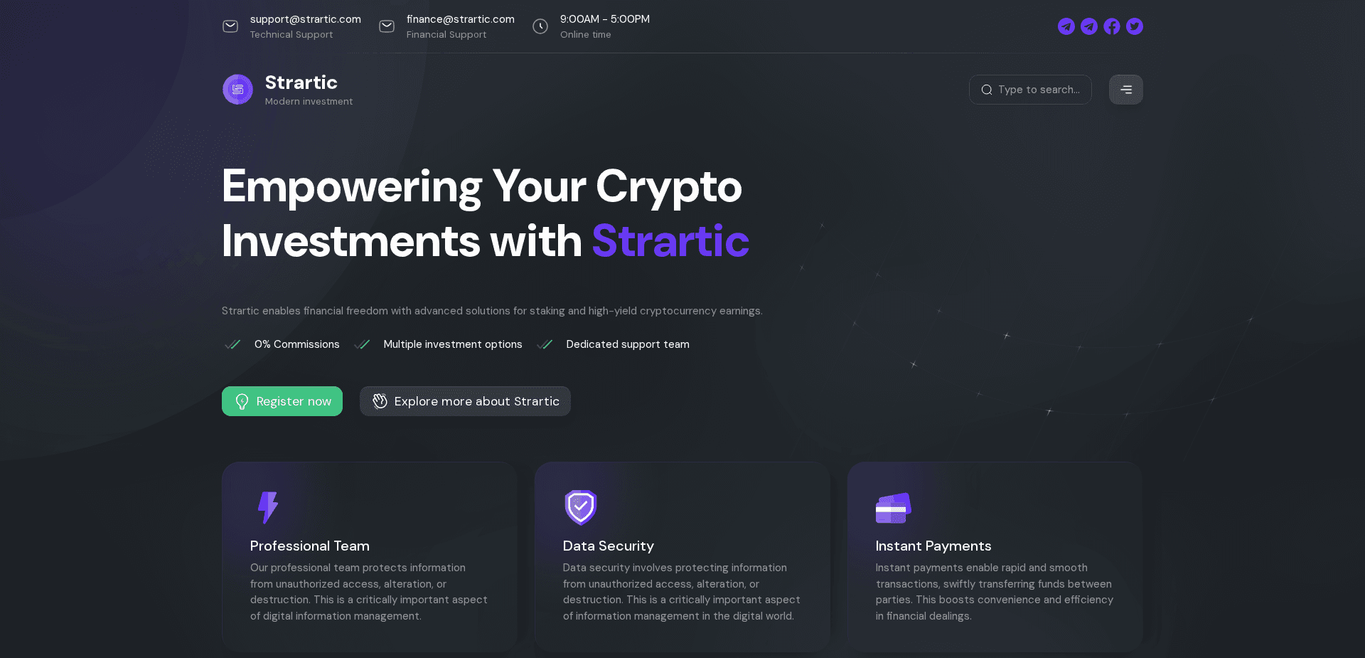 Screenshot for strartic.com - 3