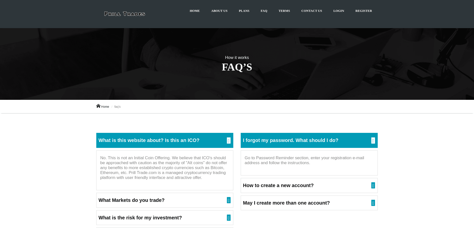 Screenshot for prilltrade.com - 8