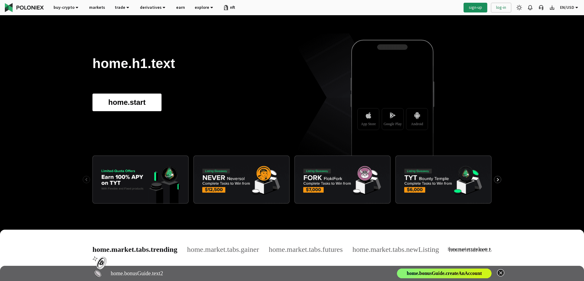 Screenshot for poloniex.com - 0