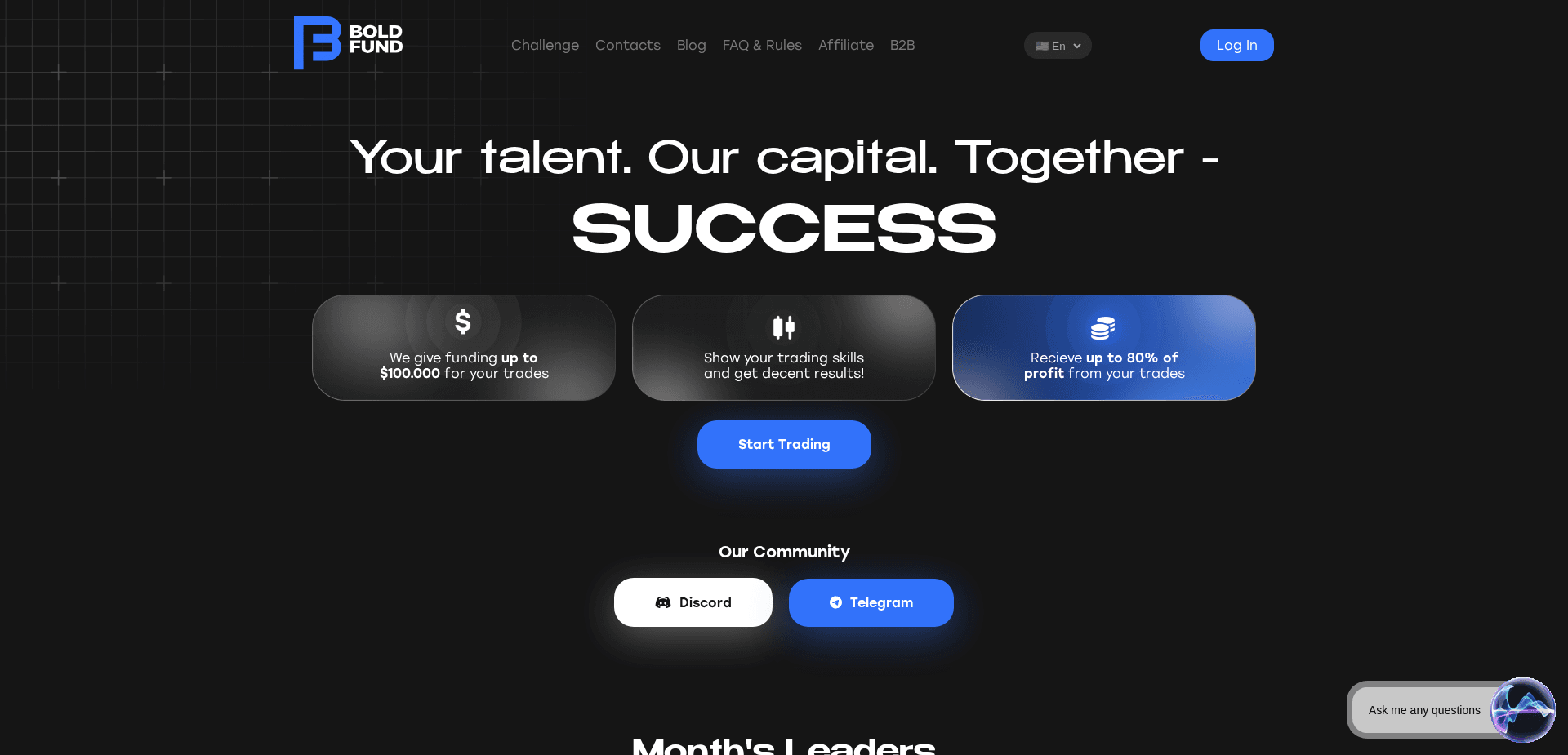 Screenshot for boldfund.io - 0