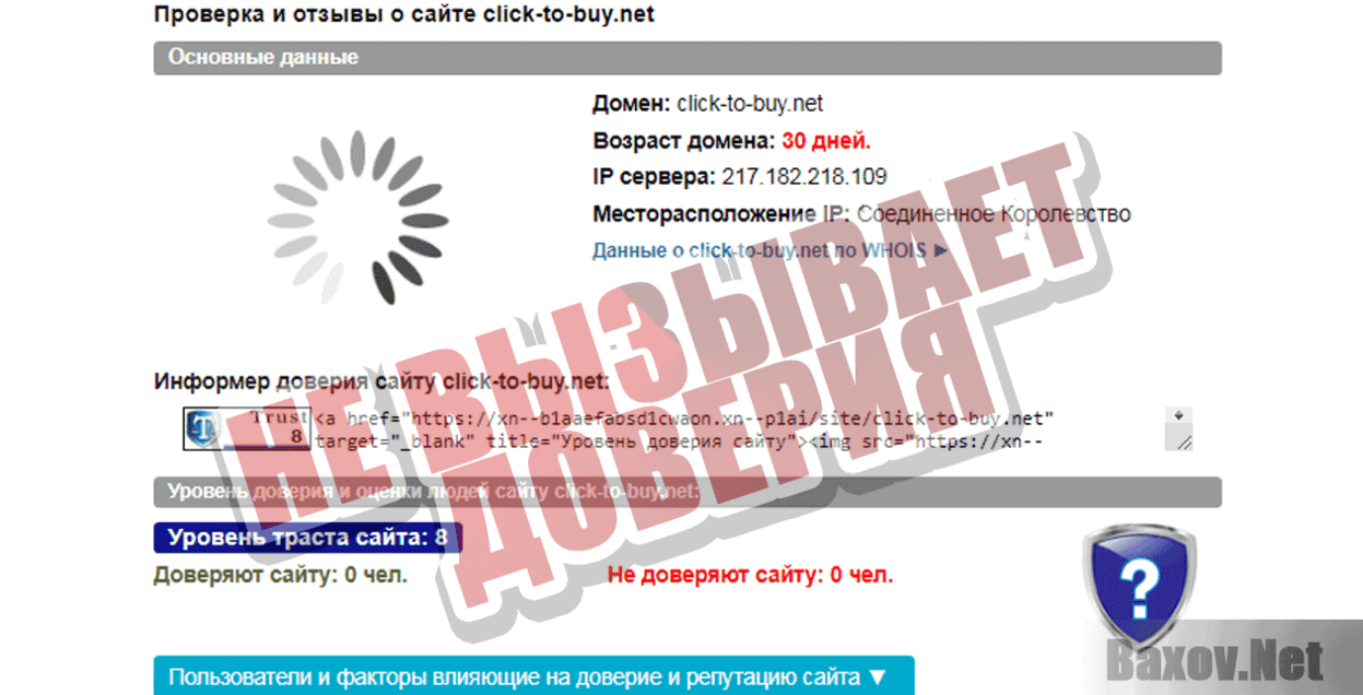 Click To Buy Не вызывает доверия