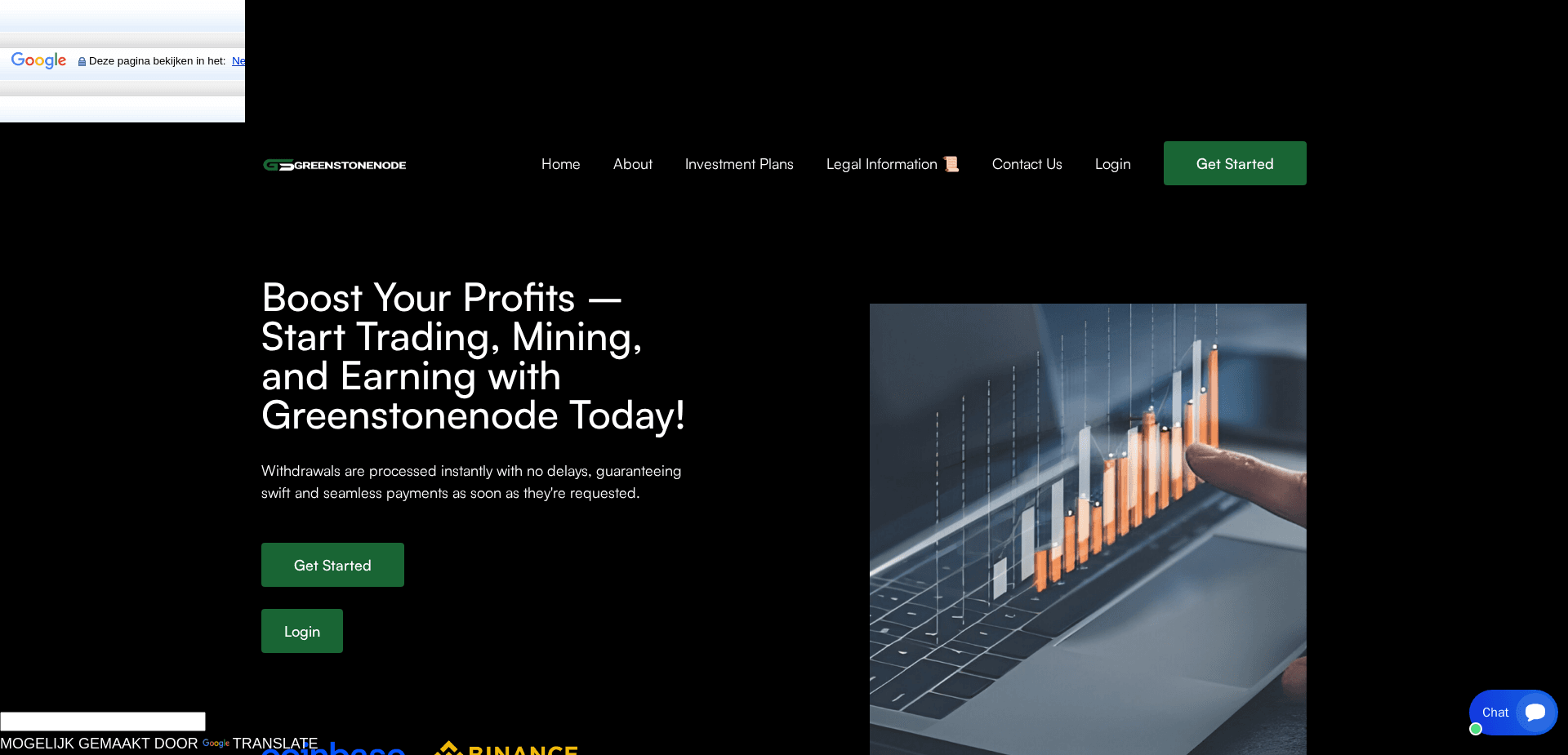 Screenshot for greenstonenode.com - 2