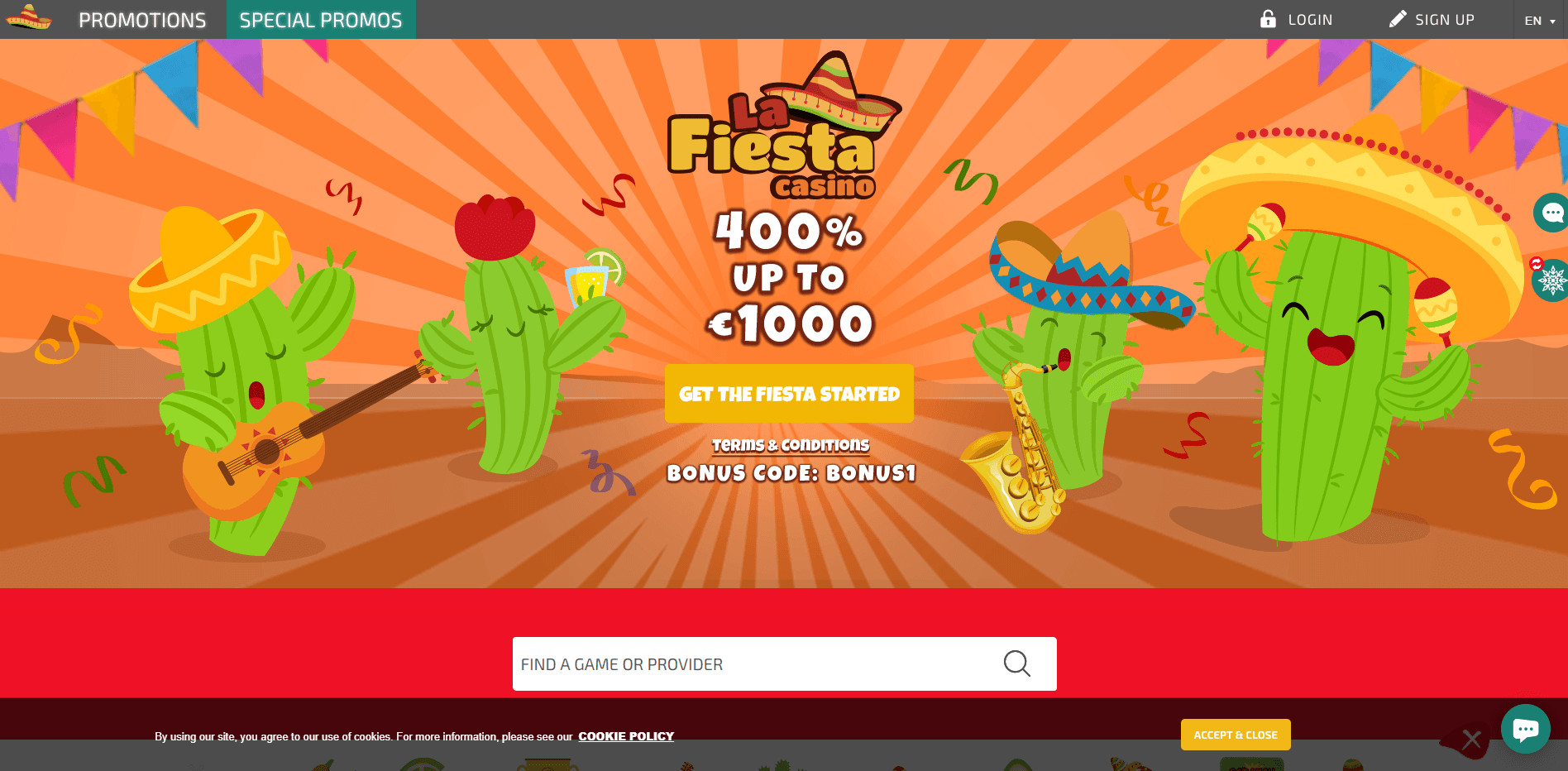 Casino La Fiesta отзывы и обзор. Развод, лохотрон или правда. Только честные и правдивые отзывы на Baxov.Net