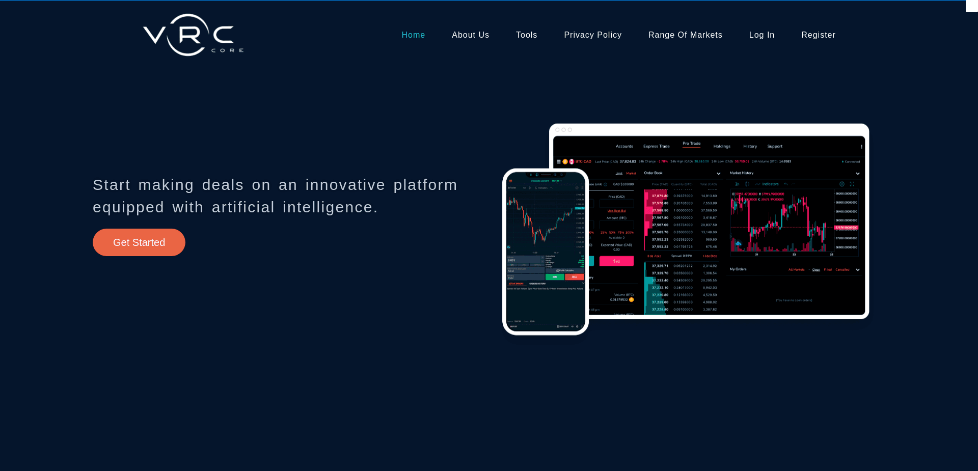 Screenshot for vrc-core.com - 0