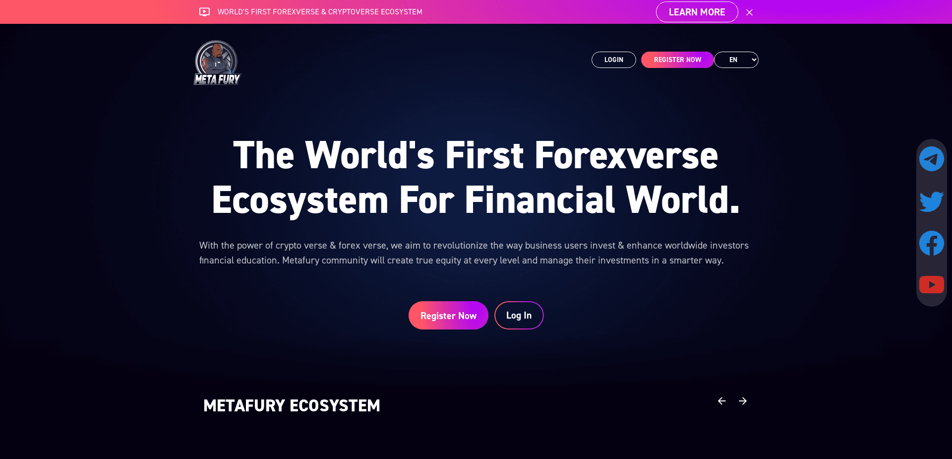 Screenshot for metafury.world - 2