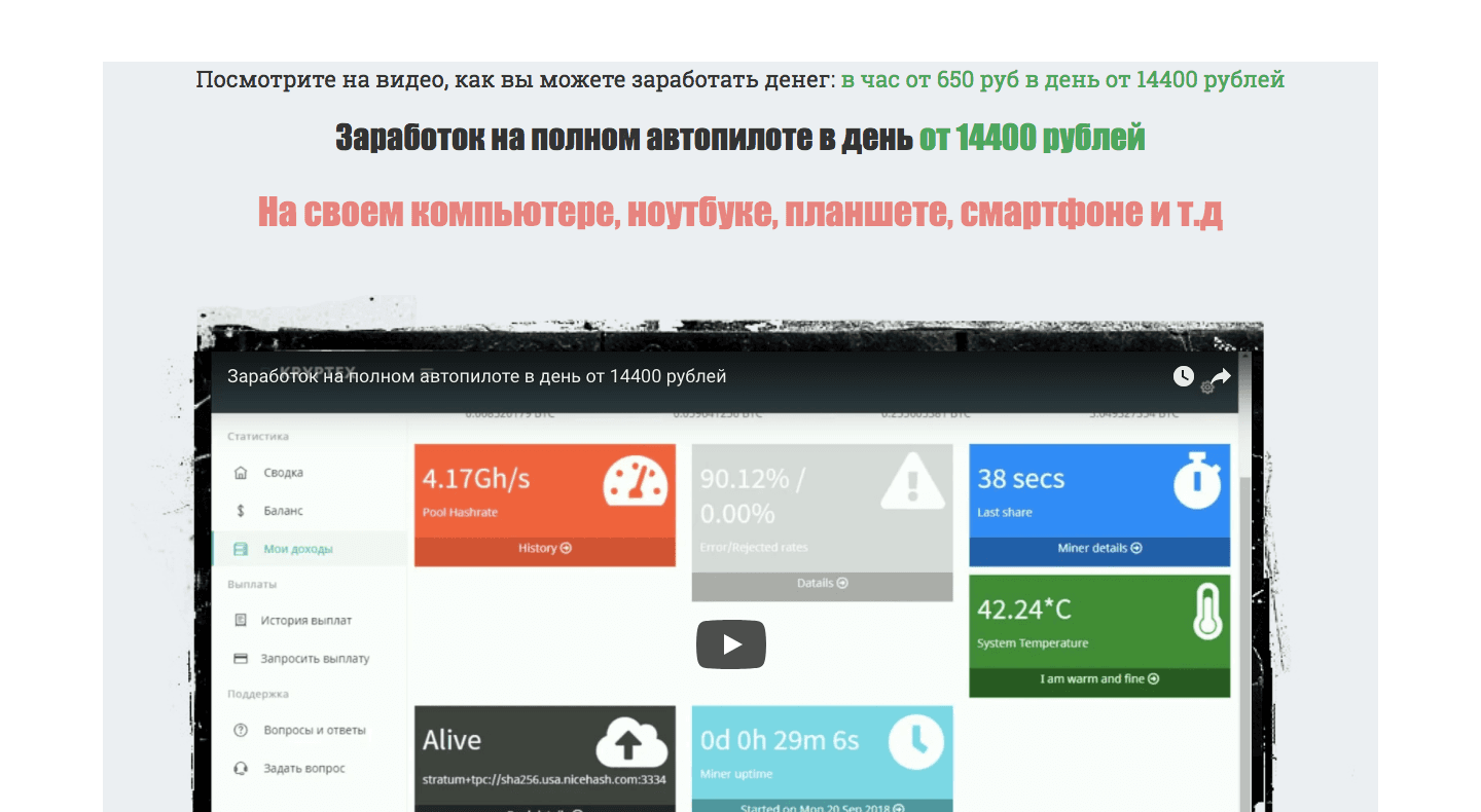 Заработок на полном автопилоте в день от 14400 рублей