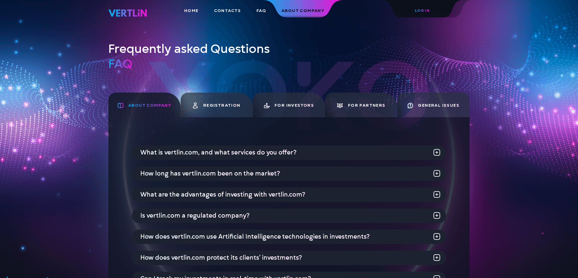 Screenshot for vertlin.com - 2