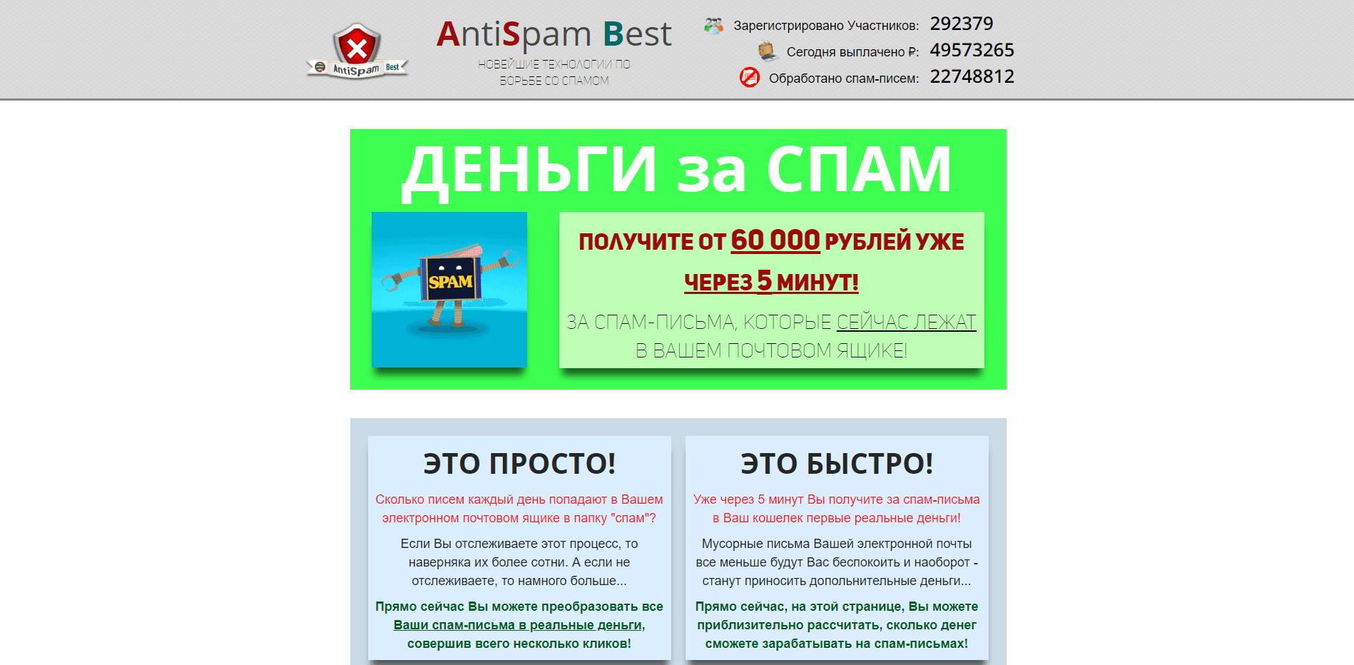 AntiSpam Best - лохотрон