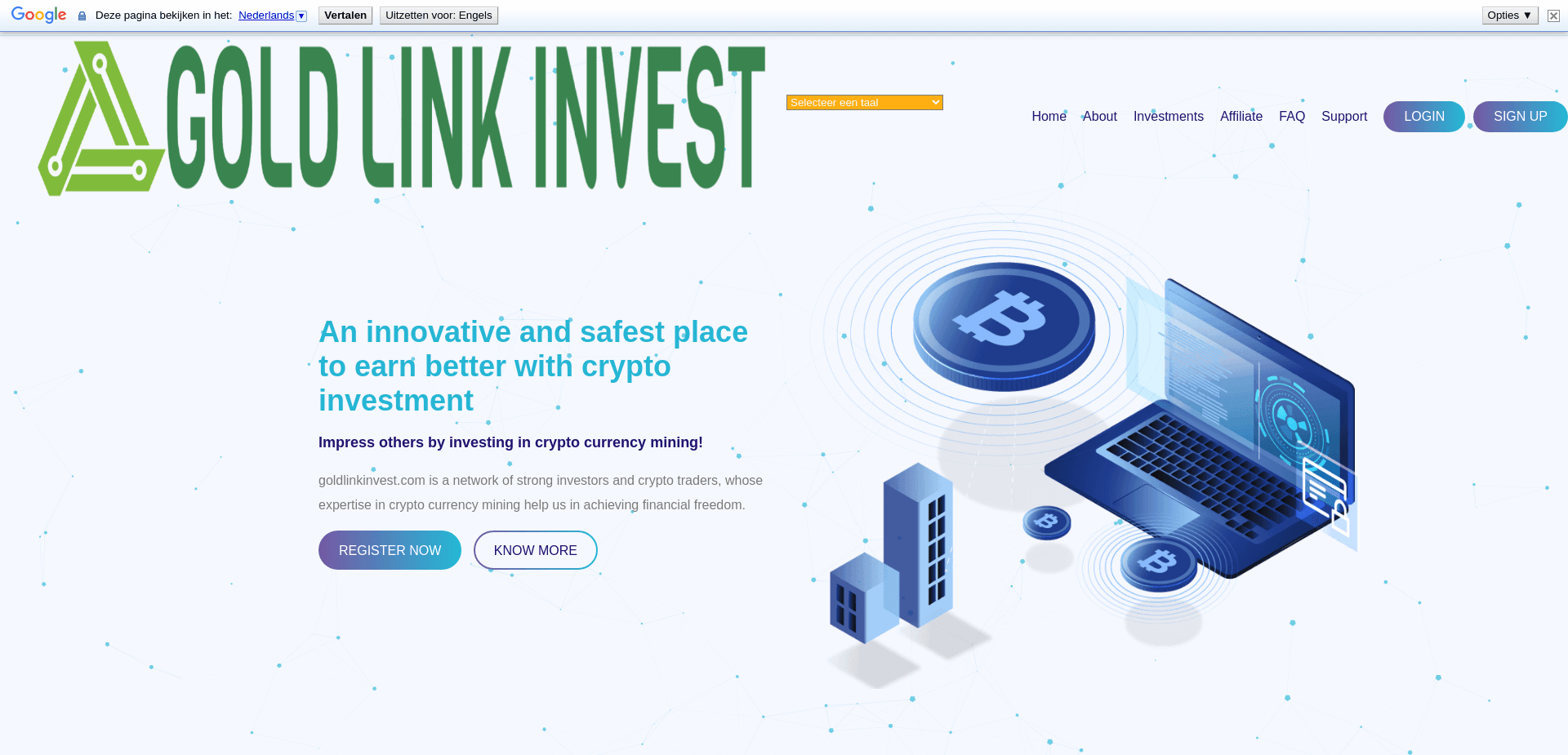 Screenshot for goldlinkinvest.com - 3