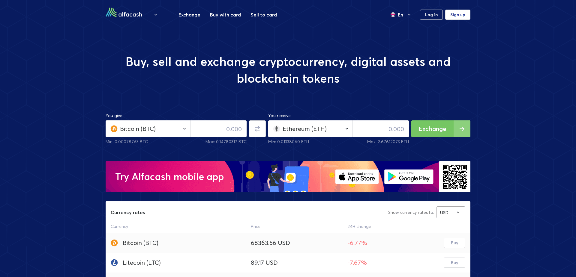 Screenshot for alfa.cash - 0