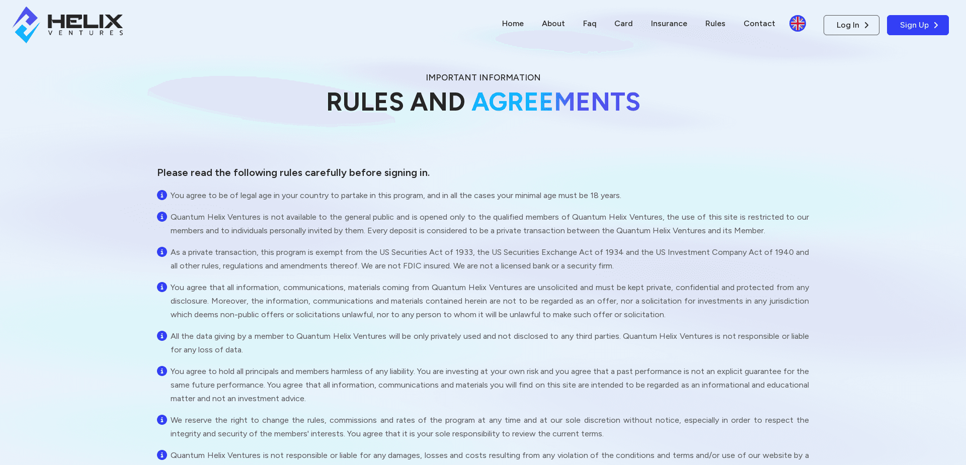 Screenshot for helix-ventures.net - 3