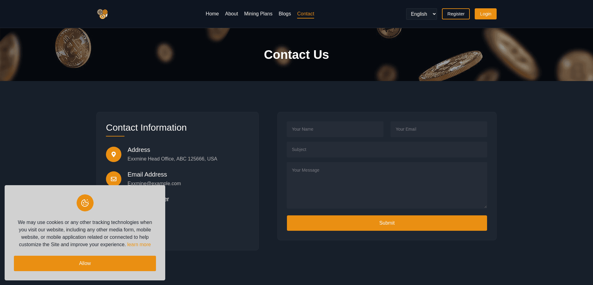 Screenshot for exxmine.com - 1