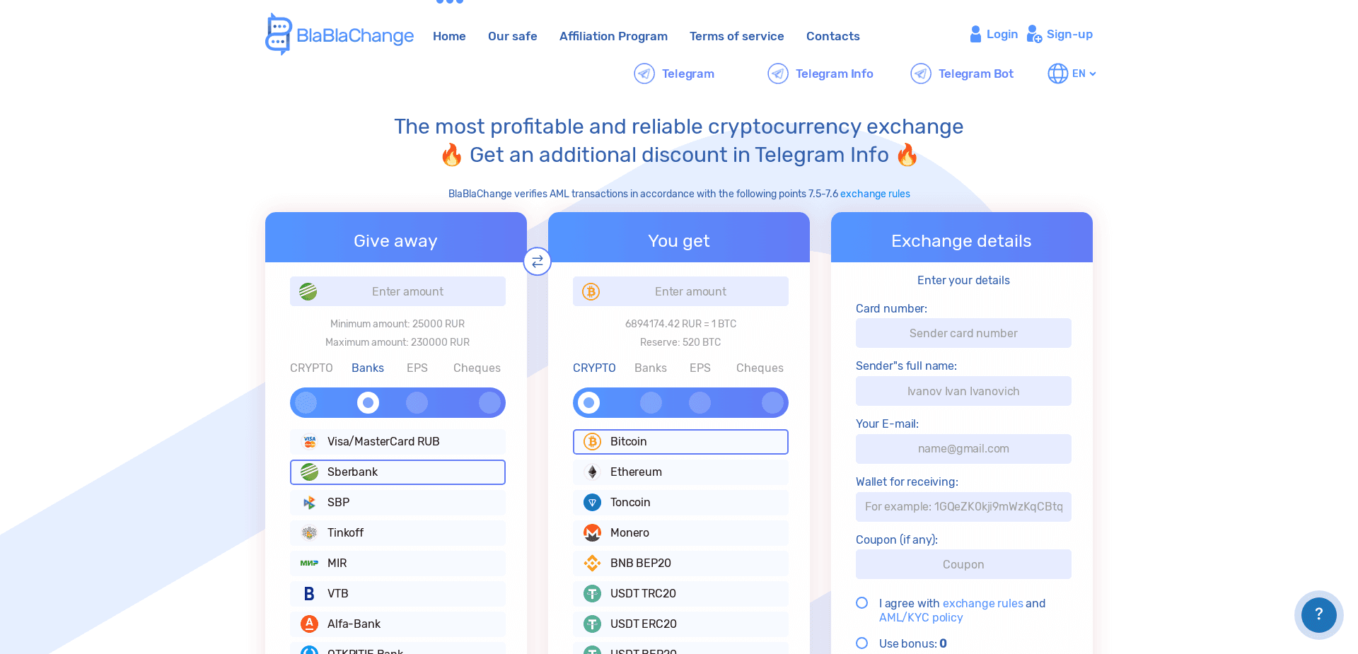 Screenshot for blablachange.com - 1