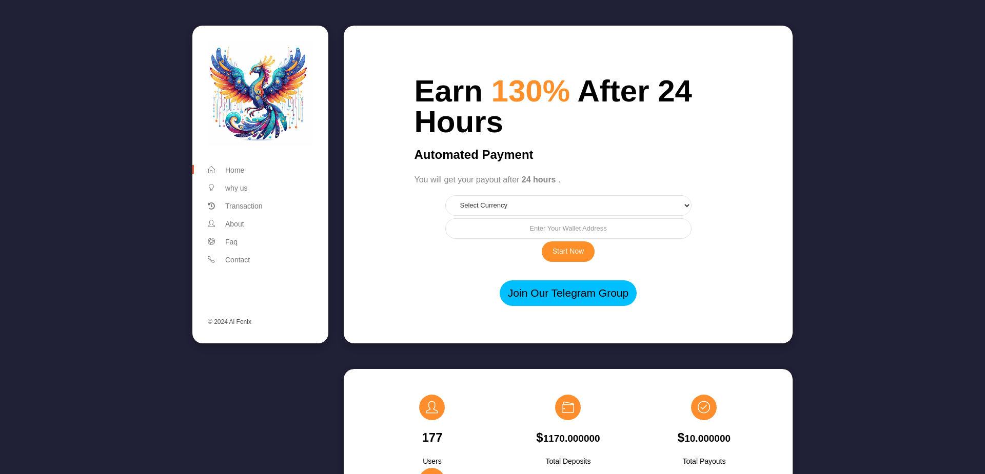 Screenshot for aifenix.tech - 0