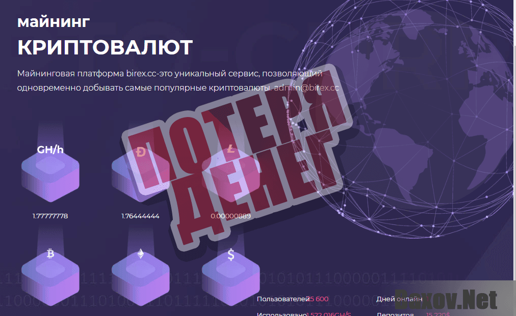 Birex – потеря денег