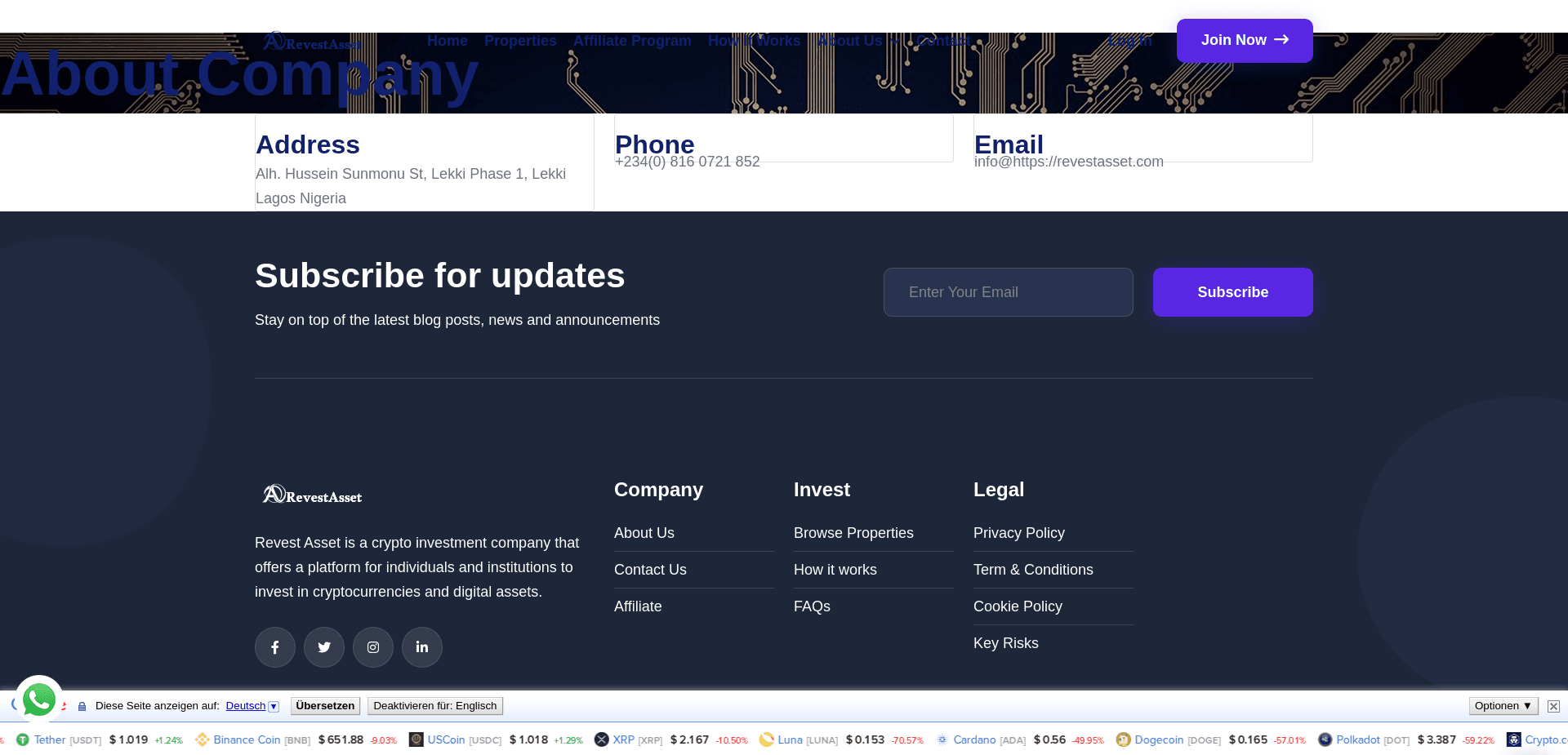 Screenshot for revestasset.org - 0