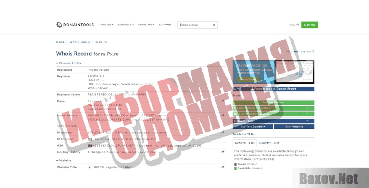 Мега-Пиксель Информация о домене