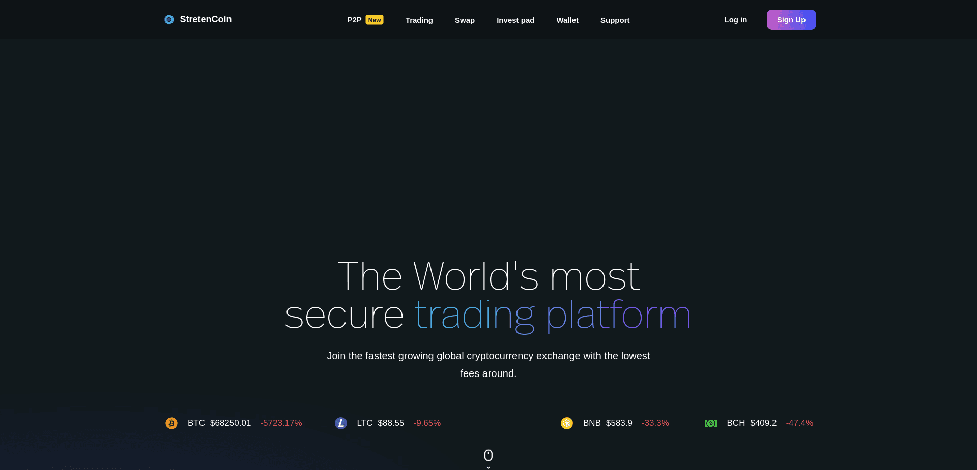 Screenshot for stretencoin.top - 1