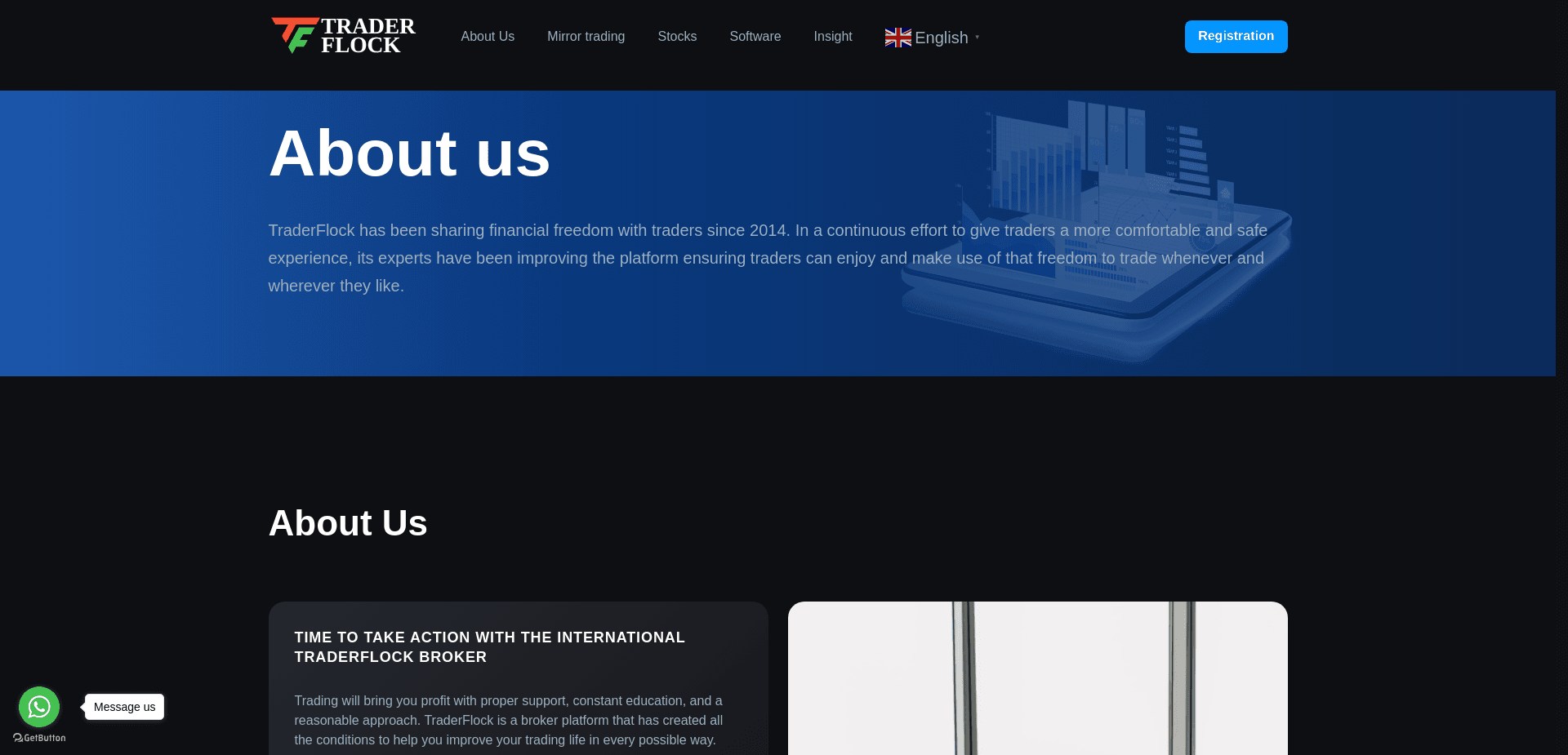 Screenshot for traderflock.com - 0