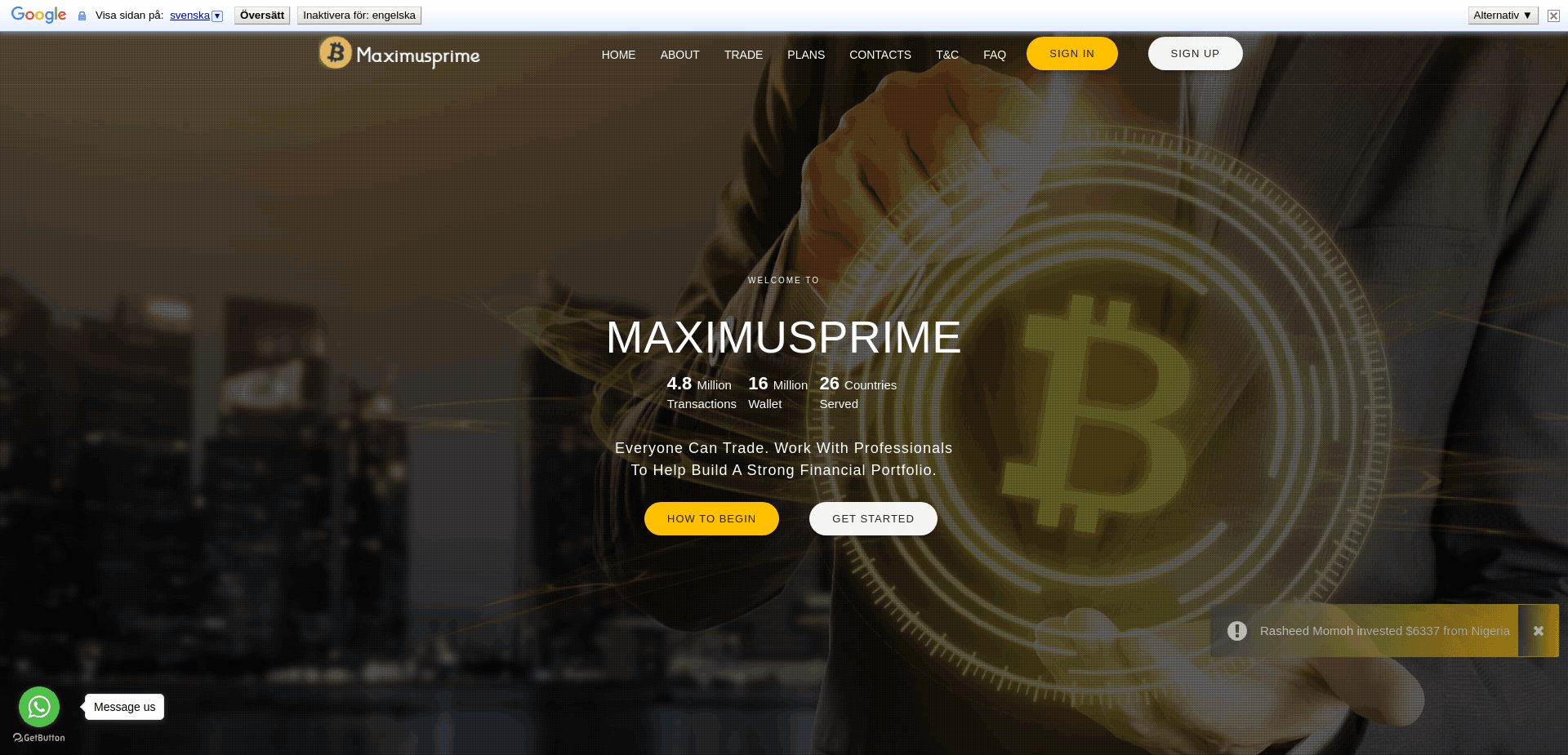 Screenshot for maximusprime.live - 1