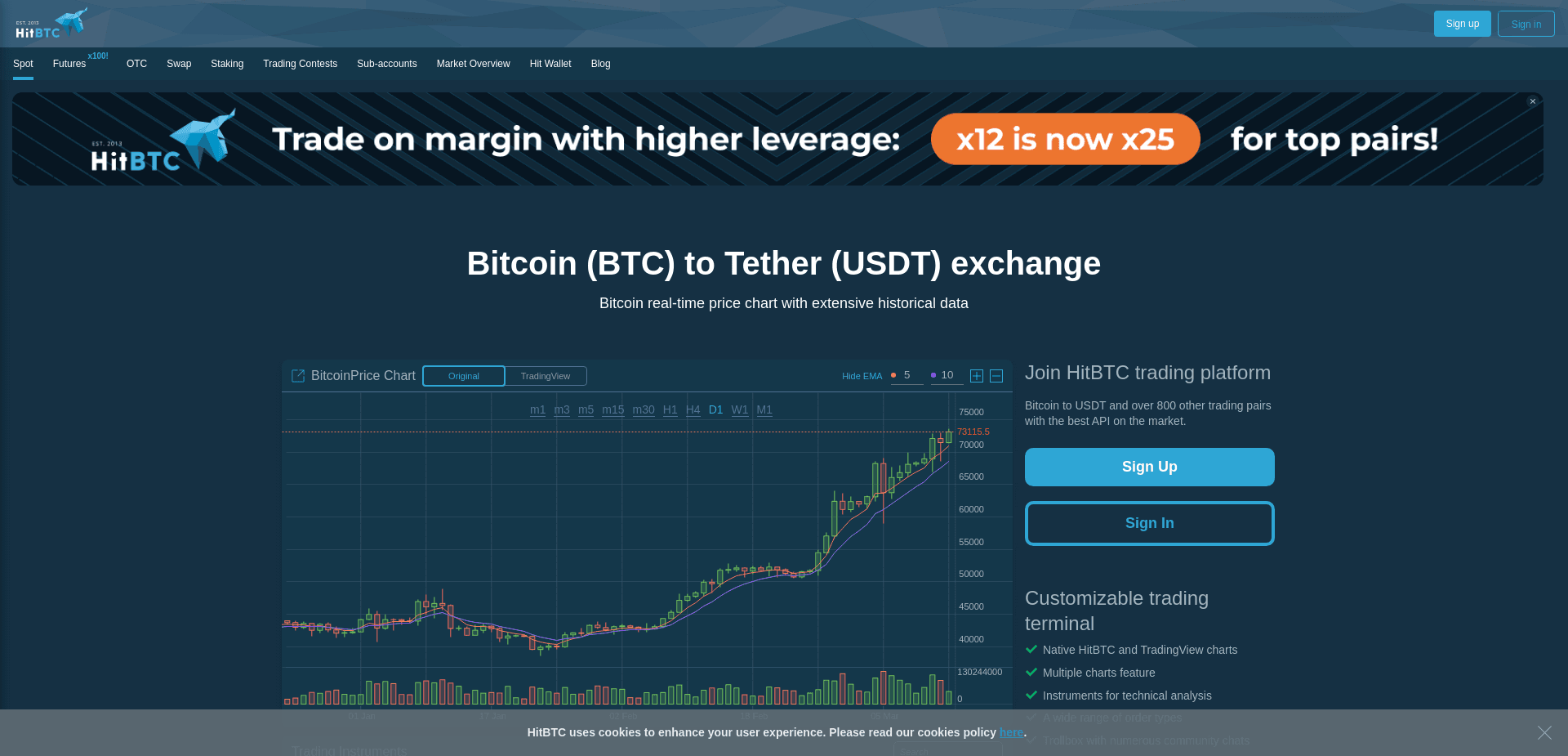 Screenshot for hitbtc.com - 1