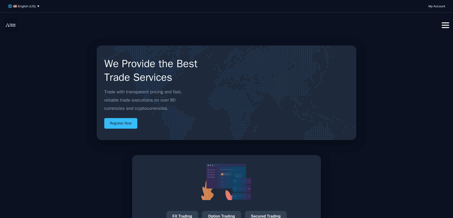 Screenshot for truvatrade.com - 0