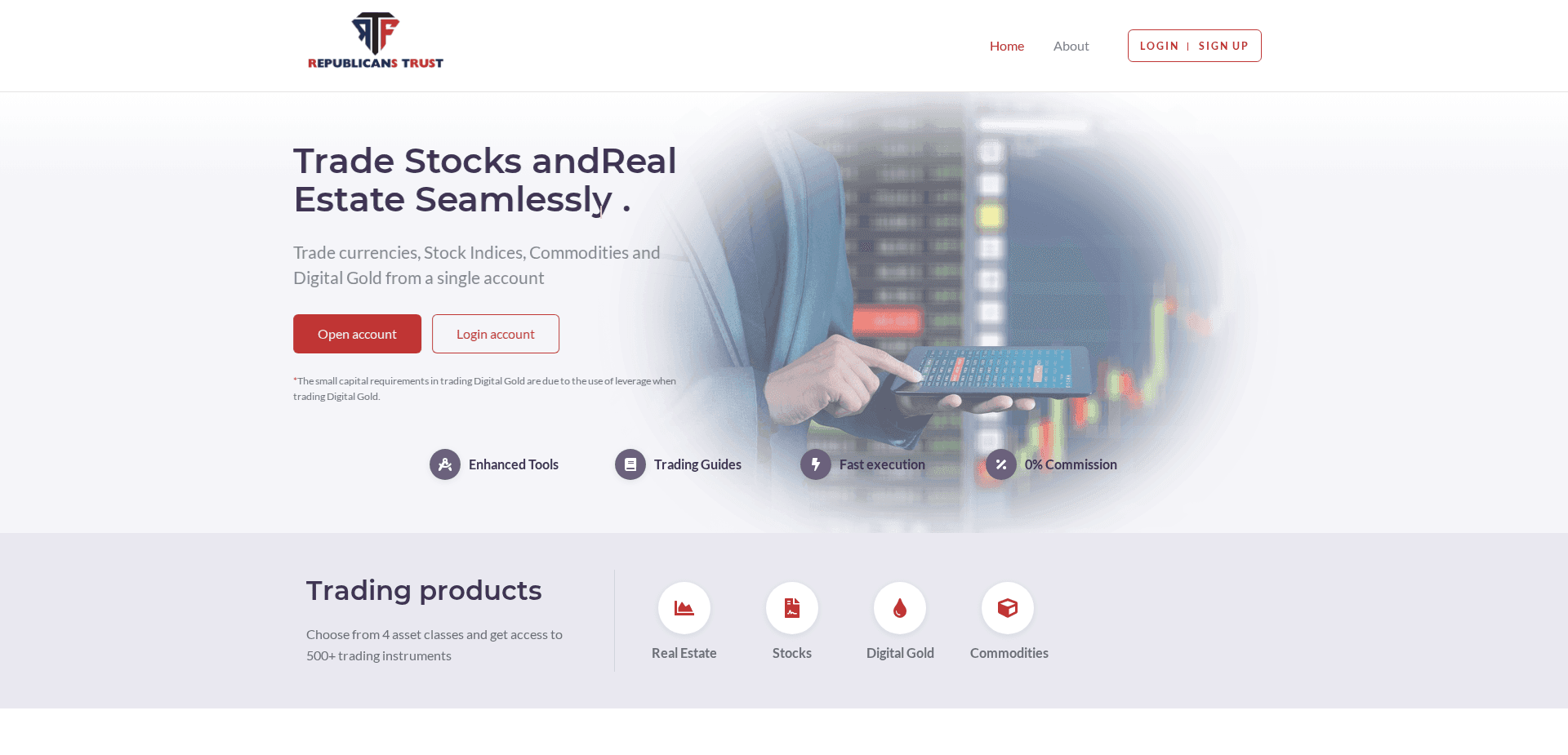 Screenshot for republicanstrust.org - 0