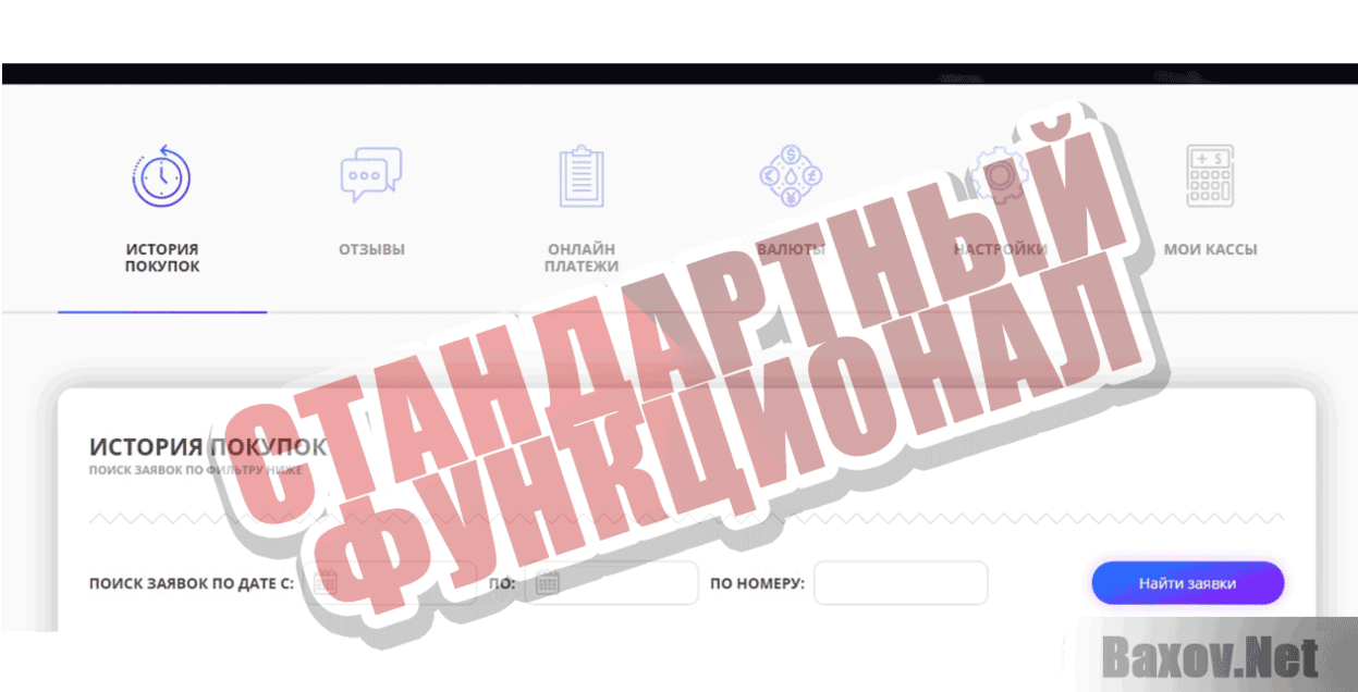 FKWALLET Стандартный функционал