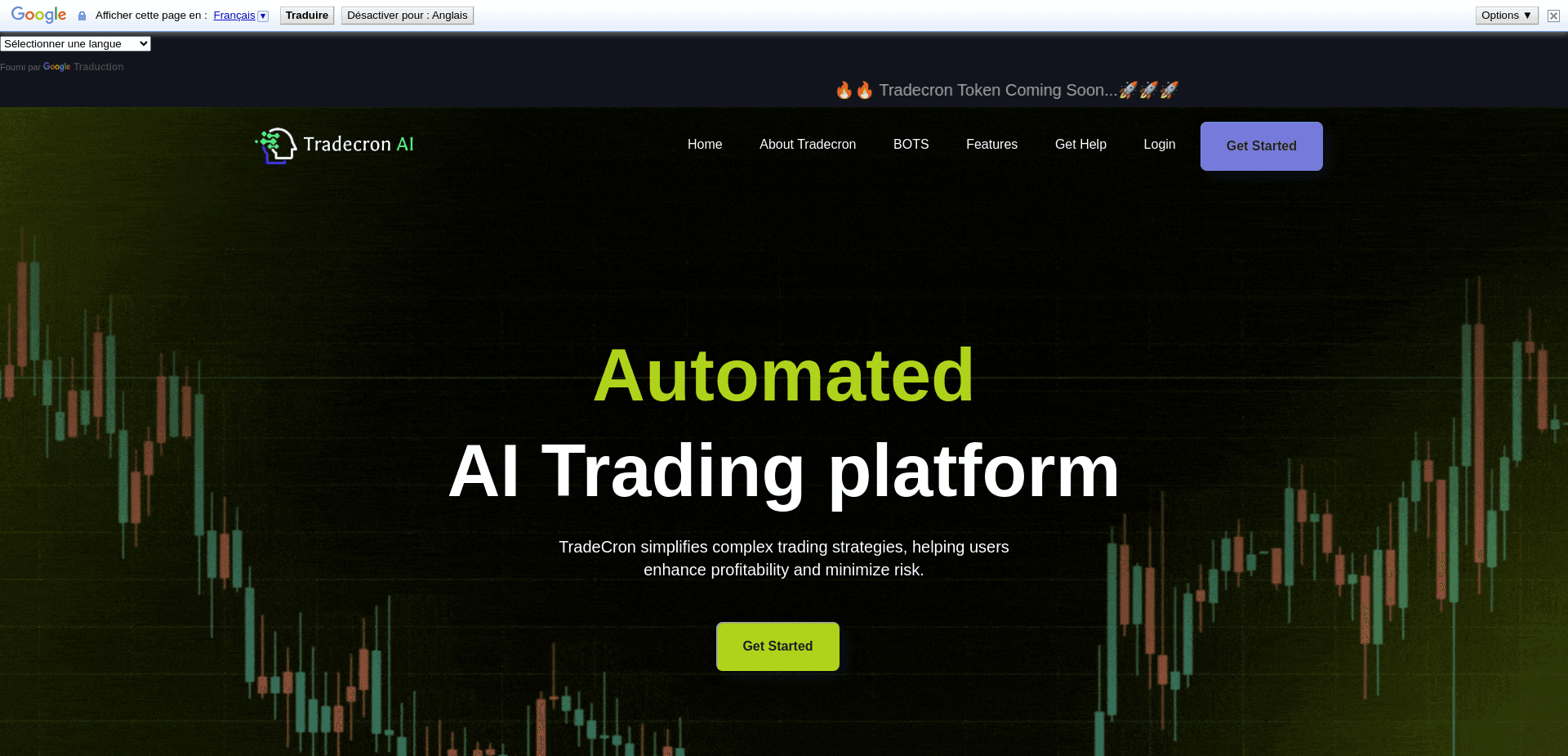 Screenshot for tradecronai.com - 4