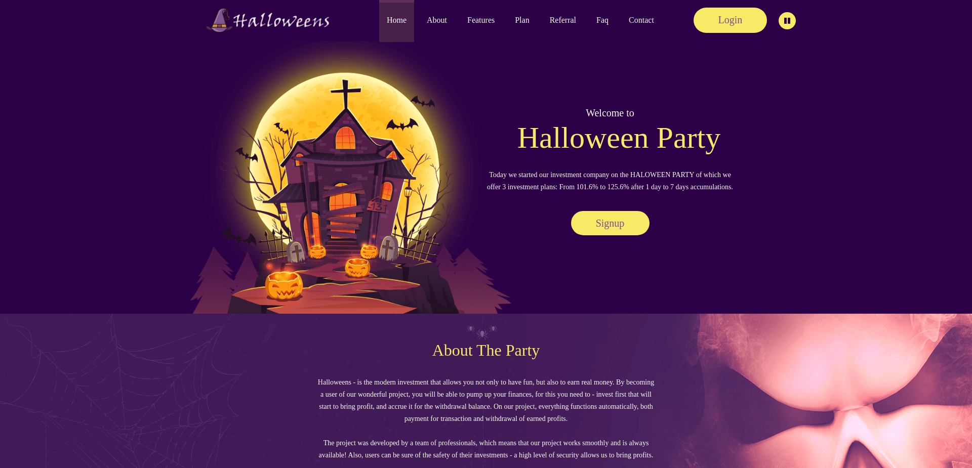 Screenshot for halloweens.pro - 1