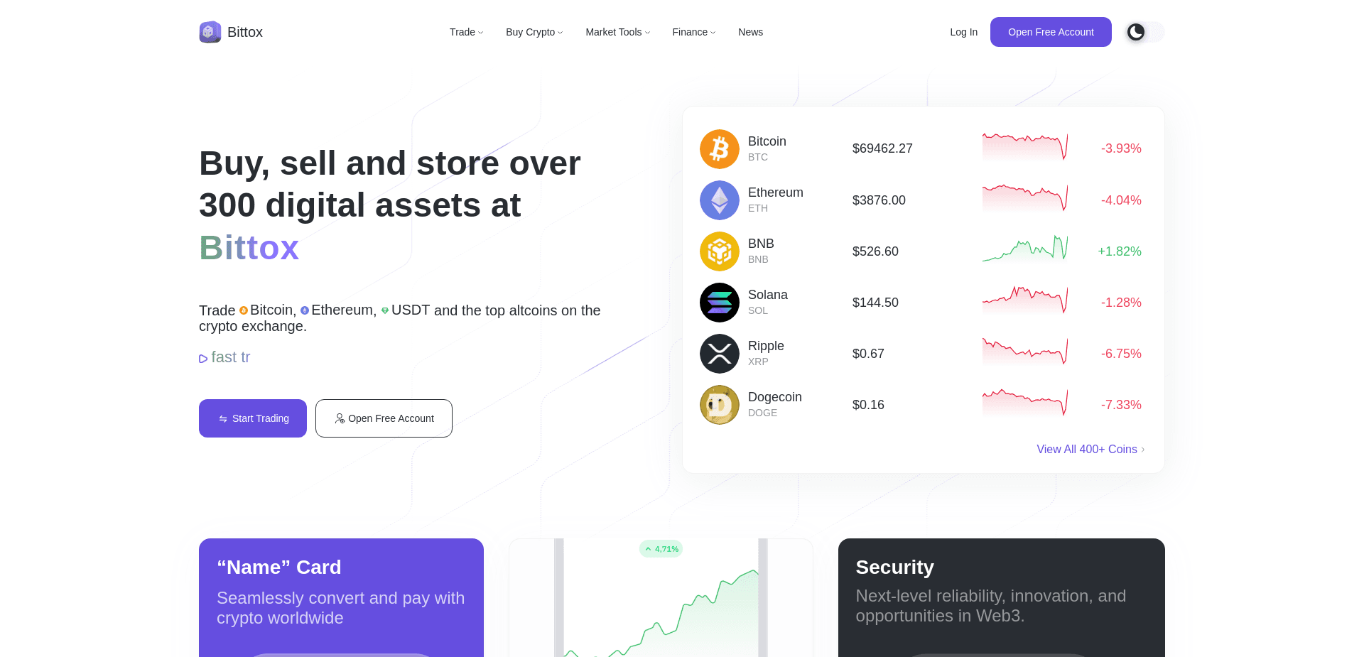 Screenshot for bittox.org - 1